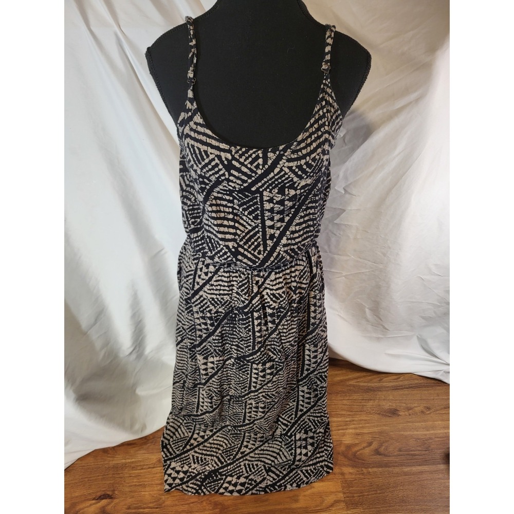 Anthropologie The Podolls Grometric 100% Cotton Sleeveless Dress Size M